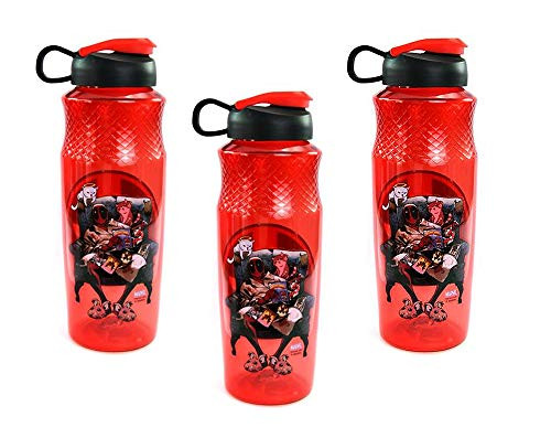 Zak Designs [3-Pack Marvel's Deadpool 30oz Sullivan Sports Water Bottle, BPA-Free