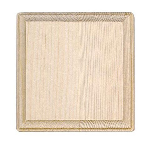 Wood Plaque 5 Inch Square 9179-61-B6 (6 Pack)