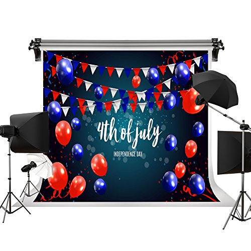 Kate 7x5ft/2.2m(W) x1.5m(H) USA Independence Day Backgrounds American Flag Day Backdrop Fourth of July Backdrop Studio Props