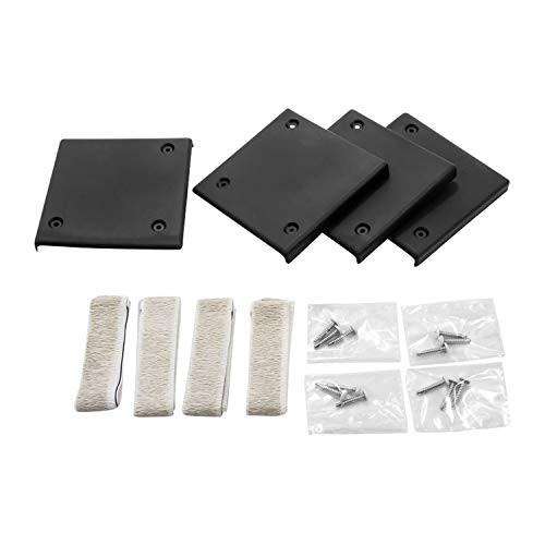 Camco Mfg 42219 Slideout Corner Plates Black