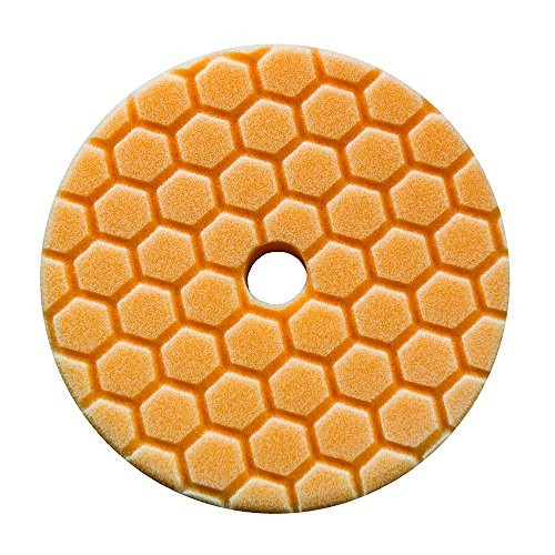 Chemical Guys BUFX112HEX5 Hex-Logic Quantum Medium-Heavy Cutting Pad (Orange, 5.5 Inch) Chemical Guys BUFX112HEX5 Hex-Logic Quantum Medium-Heavy Cutting Pad (Orange, 5.5 Inch)