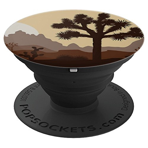 Joshua Tree National Park California Desert Hiking Sunrise - PopSockets Grip and Stand for Phones and Tablets