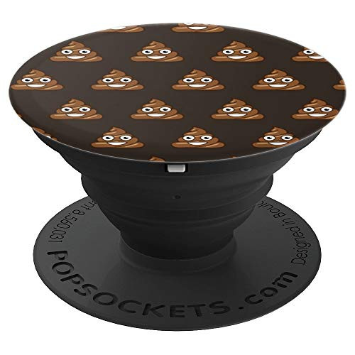 Pop Socket Emoji Poop Pattern Funny Christmas Gift - PopSockets Grip and Stand for Phones and Tablets