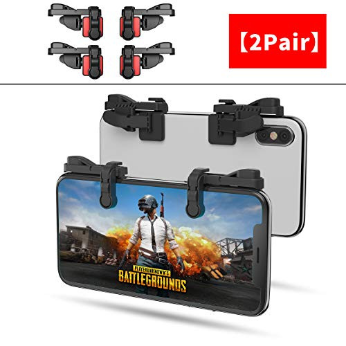 ?2 Pair? IFYOO Z108 Mobile Gaming Controller Compatible with PUBG Mobile/Compatible with Fortnitee Mobile/Rules of Survival - Sensitive Shoot and Aim Trigger L1R1 Compatible with Android & iPhone