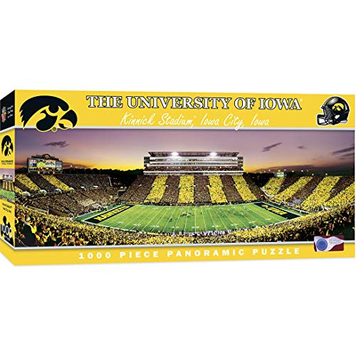 MasterPieces Collegiate Iowa Hawkeyes 1000 Piece Stadium Panoramic Jigsaw Puzzle MasterPieces Collegiate Iowa Hawkeyes 1000 Piece Stadium Panoramic Jigsaw Puzzle