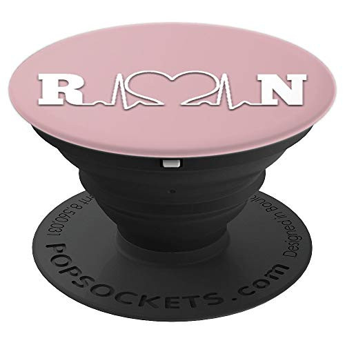 RN Nurse Nursing Gift for Nurses Student EKG Medical BSN PopSockets Grip and Stand for Phones and Tablets