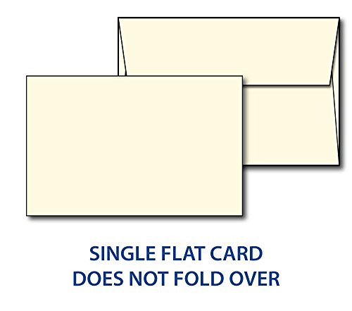 Heavyweight Blank Cream 5" X 7" Cards with Envelopes - 40 Cards & Envelopes