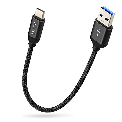Type C Cable, COOYA USB C to USB 3.0 Cable (1Ft) Type C Durable and Fast Charging Cable for Samsung Galaxy S8 S8+ Google Pixel Nexus 6P 5X HTC10 LG V20 G5 OnePlus5 and More Black