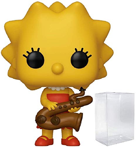 Funko The Simpsons - Lisa Simpson with Saxophone Pop! Vinyl Figure (Includes Compatible Pop Box Protector Case)