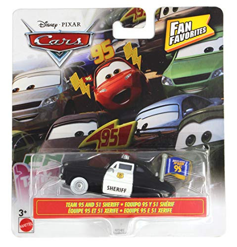 Cars Fan Favorites Team 95 and 51 Sheriff Vehicle