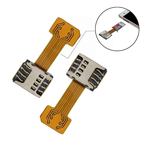 Dual SIM Card Micro SD Card Adapter (2 Pcs) for Android Smartphone,Ultra-Slim Gold SIM Card Extender for Samsung S7 / S7 Edge / S8 / S8+ Huawei Mate7/8/9 Xiaomi Lenovo Dual SIM Card Micro SD Card Adapter (2 Pcs) for Android Smartphone,Ultra-Slim Gold SIM Card Extender for Samsung S7 / S7 Edge / S8 / S8+ Huawei Mate7/8/9 Xiaomi Lenovo