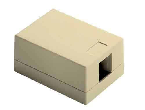 Legrand - On-Q WP3501LA Surface Mount Box 1Port, Light Almond