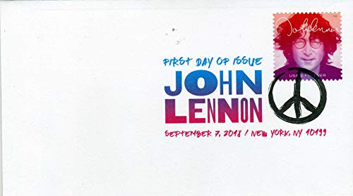 John Lennon September 7, 2018 Forever Stamp Color Postmark First Day of Issue L3