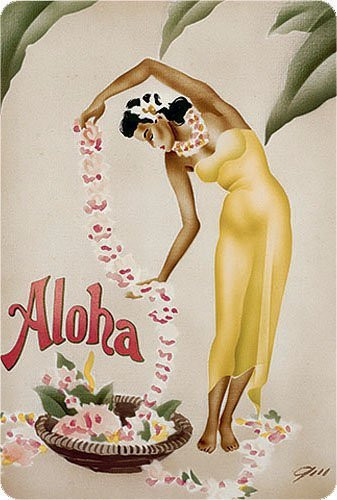 Hawaiian Vintage Postcards Pack of 30 - Leimaker by Gill