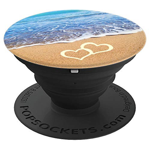 Heartfelt Beach - Cell Phone Mount & Hand Holder Knob - PopSockets Grip and Stand for Phones and Tablets