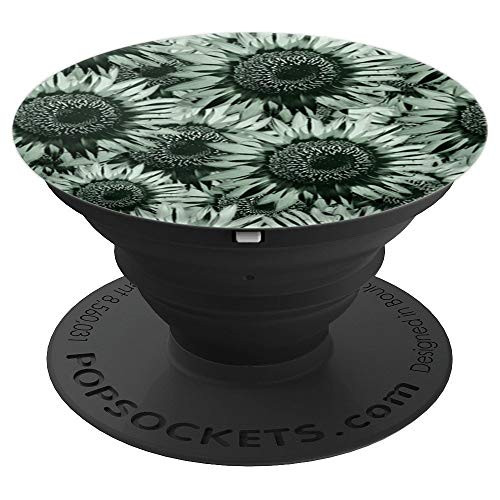 11-Pro Midnight Green Sunflower-Power PopSockets Grip and Stand for Phones and Tablets