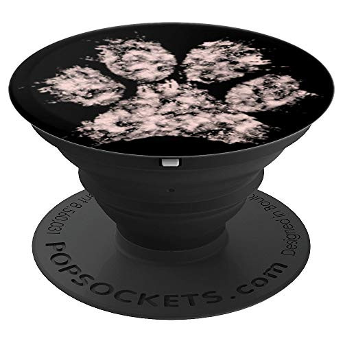 Dog Paw Print Pop Socket - Rose Gold Marble Design for Girls - PopSockets Grip and Stand for Phones and Tablets