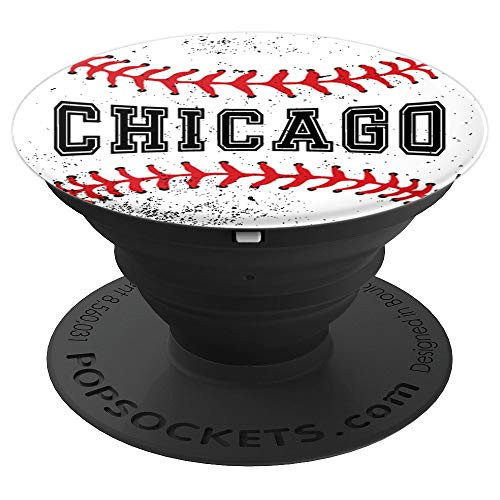 Baseball Ball Graphics Sports - Chicago - PopSockets Grip and Stand for Phones and Tablets Baseball Ball Graphics Sports - Chicago - PopSockets Grip and Stand for Phones and Tablets