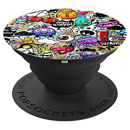 BDAZ Crazy Graffiti Art Pop Culture Cool Abstract - PopSockets Grip and Stand for Phones and Tablets