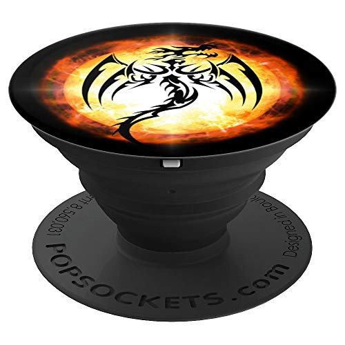 Fire Dragon Pop Socket With Fire Ring Background - PopSockets Grip and Stand for Phones and Tablets Fire Dragon Pop Socket With Fire Ring Background - PopSockets Grip and Stand for Phones and Tablets