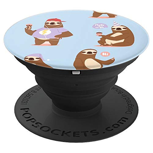 Cool Sloth PopSockets Phone Ring Holder Stand - PopSockets Grip and Stand for Phones and Tablets Cool Sloth PopSockets Phone Ring Holder Stand - PopSockets Grip and Stand for Phones and Tablets