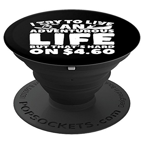 I Try To Live An Adventurous Life Kayaking PopSockets Grip and Stand for Phones and Tablets