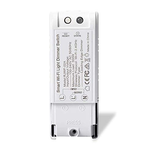 Wifi Dimmer Switch, Bresuve Dimmer Switch Module DIY Wireless Module Wifi Light Switch Timmer Compatible with Alexa/Google Home