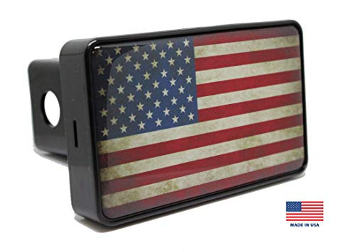 Bright Hitch - Rustic American Flag Hitch Cover Bright Hitch - Rustic American Flag Hitch Cover