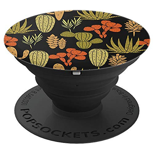 Cactus Watercolor Funny Gift Idea For Desert Plant Lovers - PopSockets Grip and Stand for Phones and Tablets