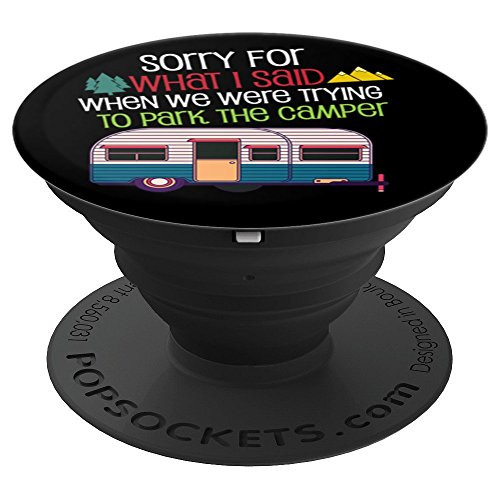 Funny RV Camper Camping Men Women Hiking Outdoors Gift - PopSockets Grip and Stand for Phones and Tablets
