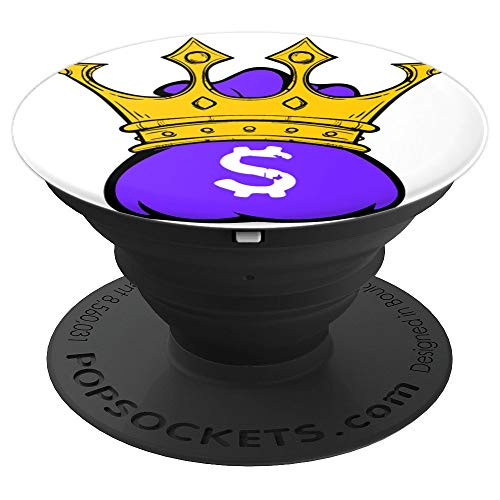 Cash Is King Money Bag PopSockets Grip and Stand for Phones and Tablets