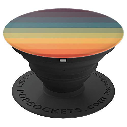 Minimal Rainbow Color Retro Stripes - Vintage 70s Love - PopSockets Grip and Stand for Phones and Tablets Minimal Rainbow Color Retro Stripes - Vintage 70s Love - PopSockets Grip and Stand for Phones and Tablets