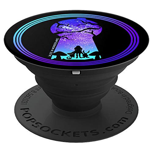 Alice in Wonderland - Cheshire Cat - White Rabbit - PopSockets Grip and Stand for Phones and Tablets
