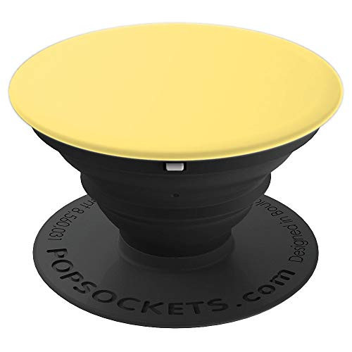 Plain Matte Yellow to match phone Pro 11 PopSockets Grip and Stand for Phones and Tablets