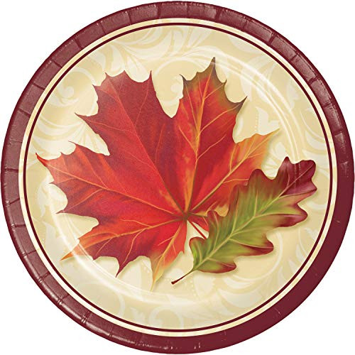 Fall Leaves Paper Plates, 24 ct