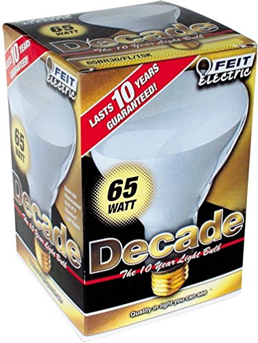 Feit Electric 65BR30/FL/15K Decade 65-Watt R30 Reflector Flood Light, White