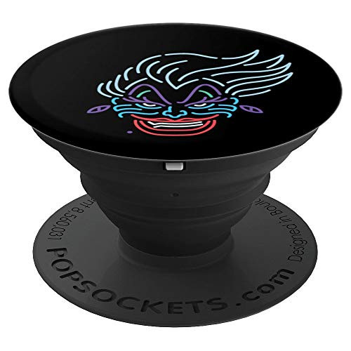 Disney Ursula Neon Face - PopSockets Grip and Stand for Phones and Tablets