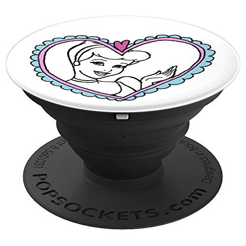 Disney Princess Cinderella in Heart Frame - PopSockets Grip and Stand for Phones and Tablets
