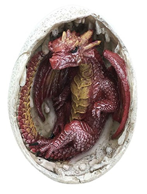 Ebros Gift Ancient Mercury Red Fire Dragon Hatchling Breaking Out Of Egg Shell Figurine Myth Legends Collectible Statue Decor For Fantasy Lovers Game Of Thrones Khaleesi Mother of Dragons Medieval Art Ebros Gift Ancient Mercury Red Fire Dragon Hatchling Breaking Out Of Egg Shell Figurine Myth Legends Collectible Statue Decor For Fantasy Lovers Game Of Thrones Khaleesi Mother of Dragons Medieval Art