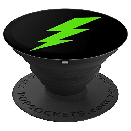 Green Lightning Bolt - PopSockets Grip and Stand for Phones and Tablets