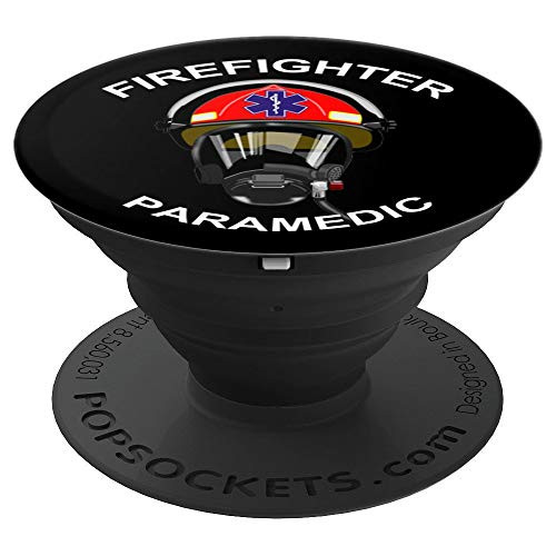Pop Socket Firefighter Paramedic Star of Life Helmet - PopSockets Grip and Stand for Phones and Tablets