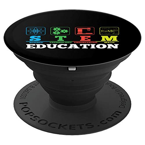 STEM Education Science Technology Engineering Math School PopSockets Grip and Stand for Phones and Tablets