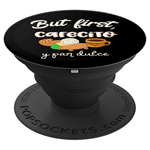 Cafe y Conchas Pan Dulce Funny Cute Spanish Pun Latina Gift - PopSockets Grip and Stand for Phones and Tablets Cafe y Conchas Pan Dulce Funny Cute Spanish Pun Latina Gift - PopSockets Grip and Stand for Phones and Tablets