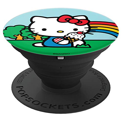 Hello Kitty Ice Cream Summer Rainbow - PopSockets Grip and Stand for Phones and Tablets