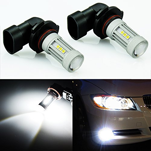 JDM ASTAR 2600 Lumens Extremely Bright 3030 Chipsets H10 91450 9140 LED Bulbs for DRL or Fog Lights, Xenon White (H10 9145 9140)