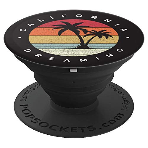 Vintage California Dreaming - Retro Vacation - PopSockets Grip and Stand for Phones and Tablets