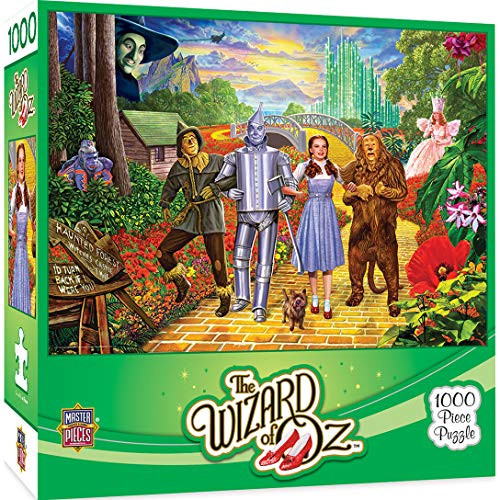 MasterPieces Wizard of Oz Jigsaw Puzzle, Off to See The Wizard, with Dorthy, Toto & Friends, 1000 Pieces
