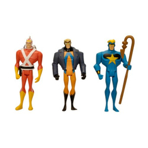 DC Universe Exclusive Justice League Unlimited Fan Collection Action Figure 3Pack Adam Strange, Animal Man Star Man