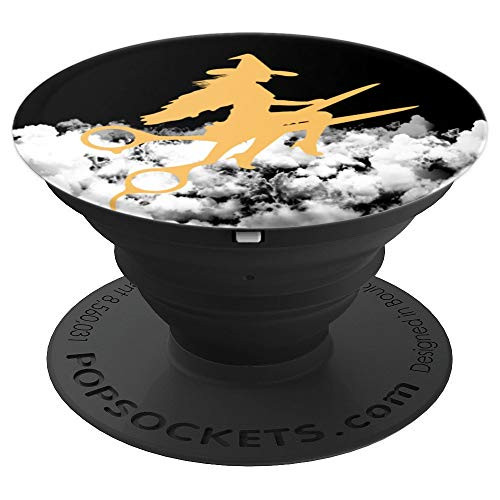 Witch Riding Barber Scissors Hair Stylist Haircut Night Sky - PopSockets Grip and Stand for Phones and Tablets Witch Riding Barber Scissors Hair Stylist Haircut Night Sky - PopSockets Grip and Stand for Phones and Tablets