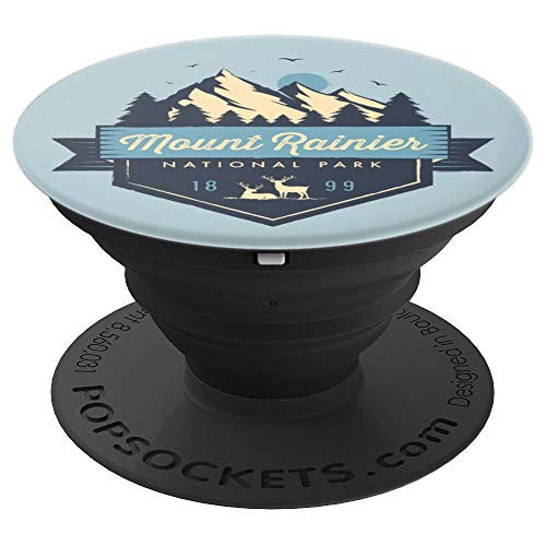 Mount Rainier National Park Cool Vintage Mountain PopSockets Grip and Stand for Phones and Tablets Mount Rainier National Park Cool Vintage Mountain PopSockets Grip and Stand for Phones and Tablets